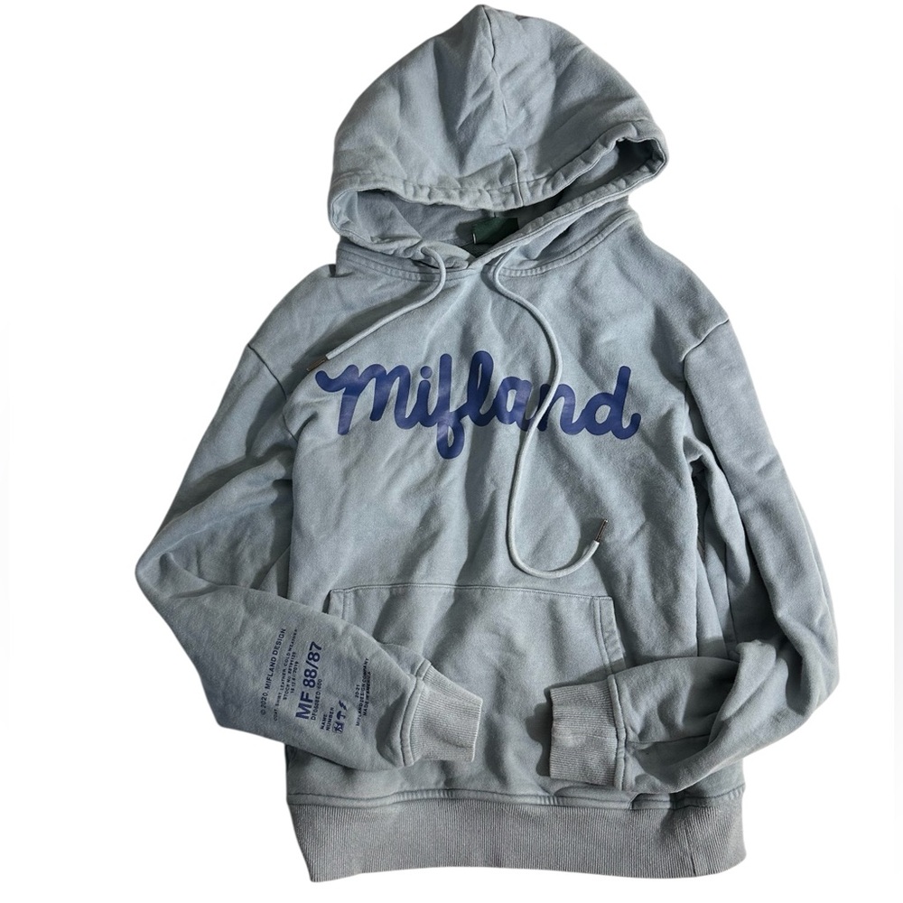 Mifland Script Hoodie Sweatshirt Small